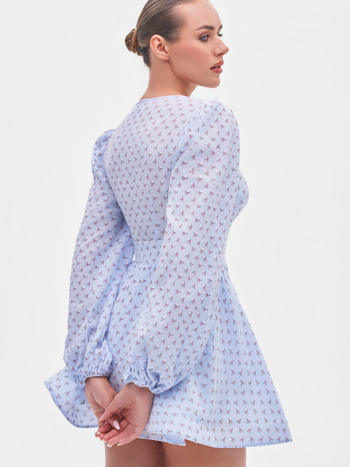 Geneviève Mini Dress - Powder Blue
