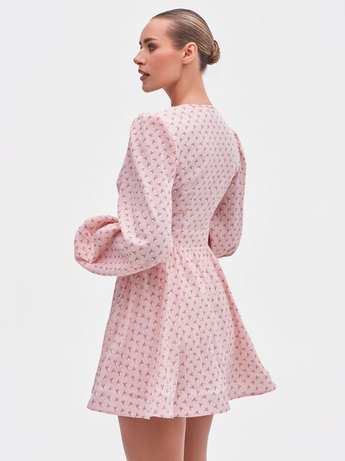 Geneviève Mini Dress - Rose Bloom